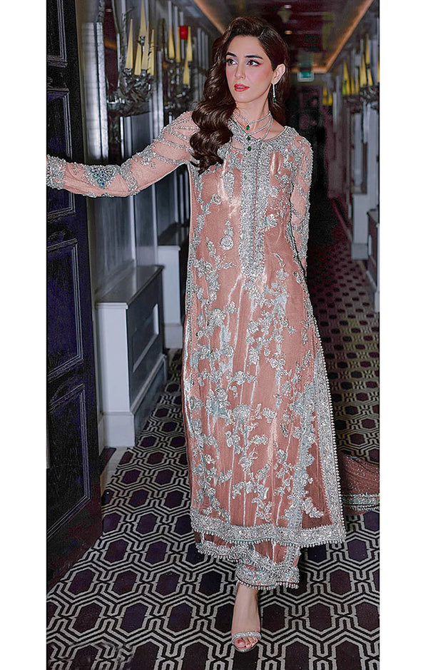 SRA 3PC SHISHA SILK FEROZEA 06 (Peach)