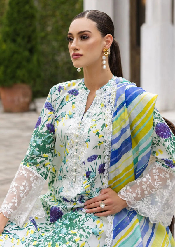 Zainab Chottani | White - Digital Printed Lawn Collection Replica