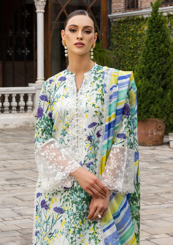Zainab Chottani | White - Digital Printed Lawn Collection Replica