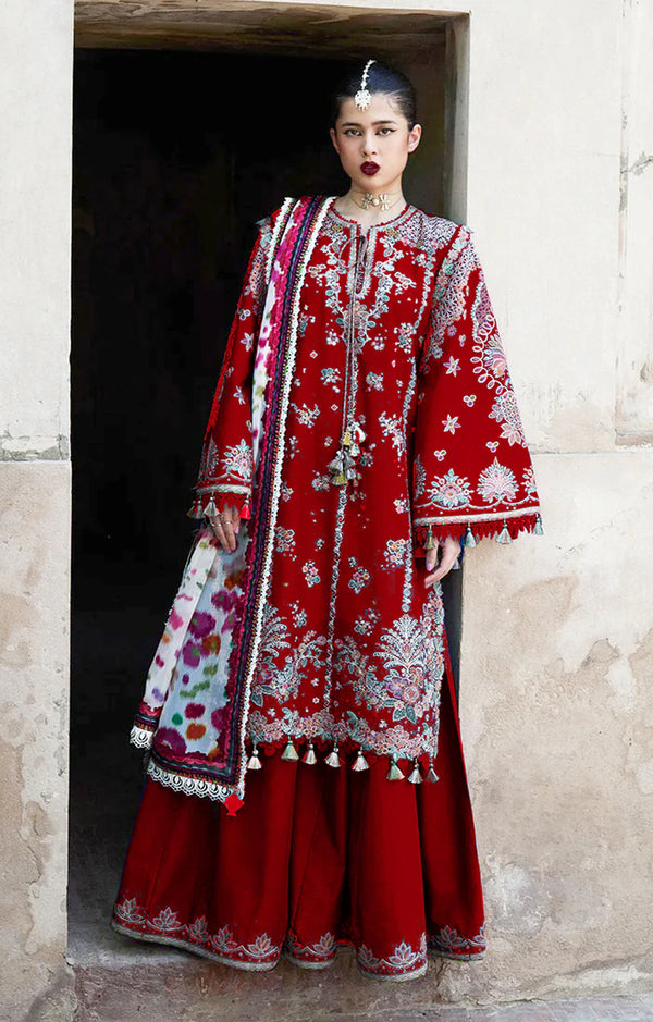 HUSSAIN REHAR - ZARQA (Maroon -Special Edition)