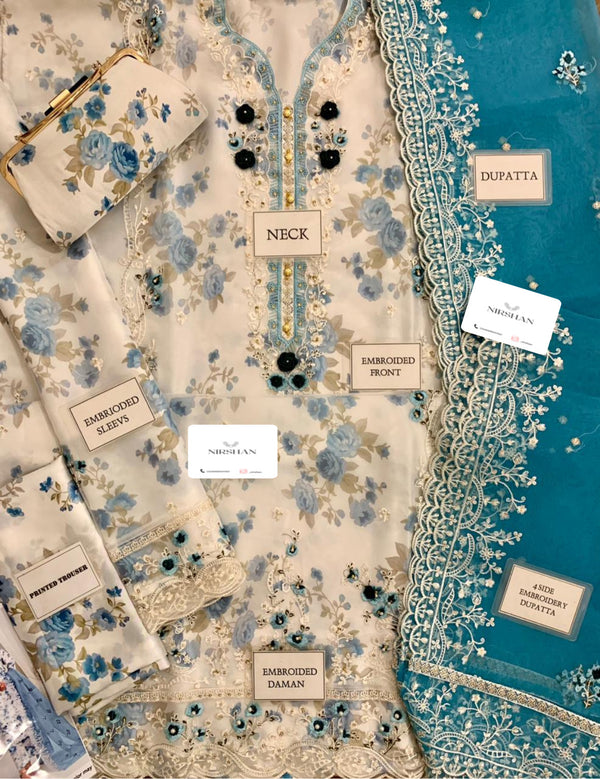 Tawakkal White Chiffon Formal Collection Replica