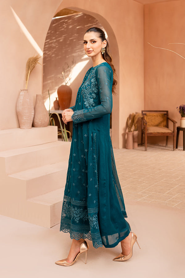 Azure Blue Chiffon Formal Collection Replica