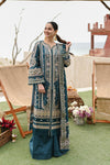 Qalamkar Blue Luxury Lawn Formal Collection Replica