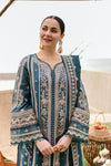 Qalamkar Blue Luxury Lawn Formal Collection Replica