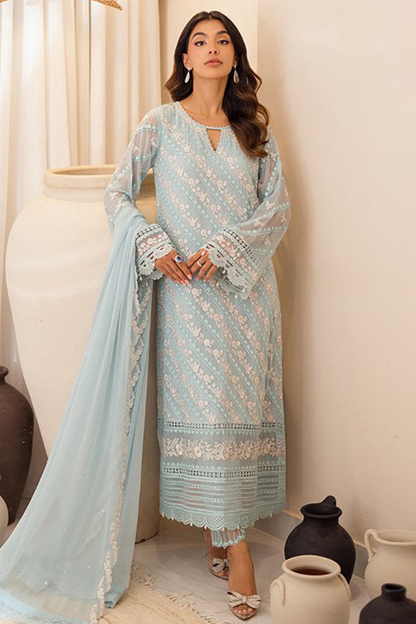 Azure Blue Chiffon Formal Collection Replica