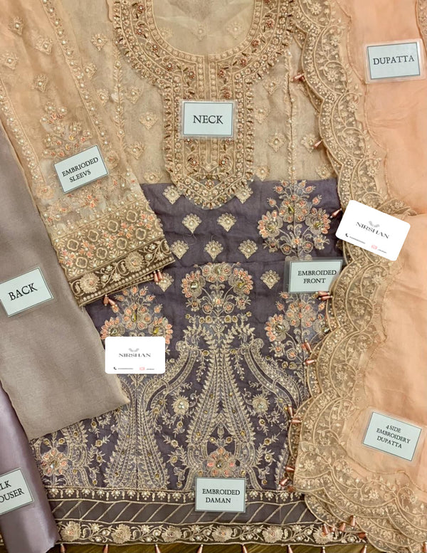 Maria B Pink Chiffon Formal Collection Replica