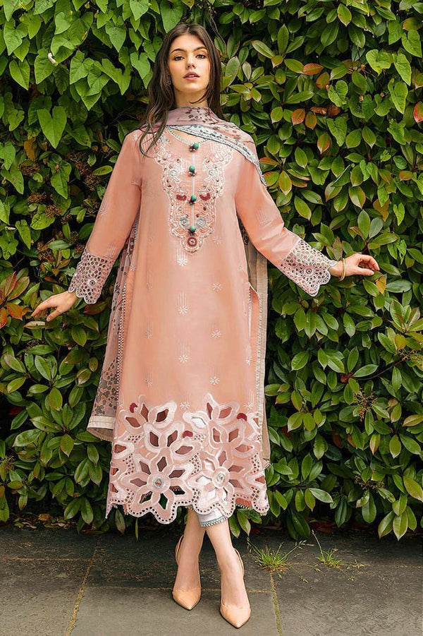 Mushq Green/Orange Organza Collection Replica
