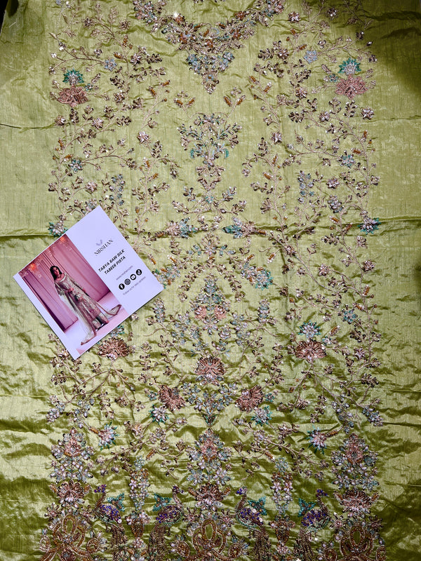 TABYA RAW SILK TABEER (Pista)