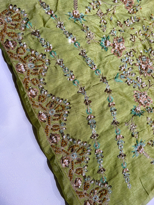 TABYA RAW SILK TABEER (Pista)