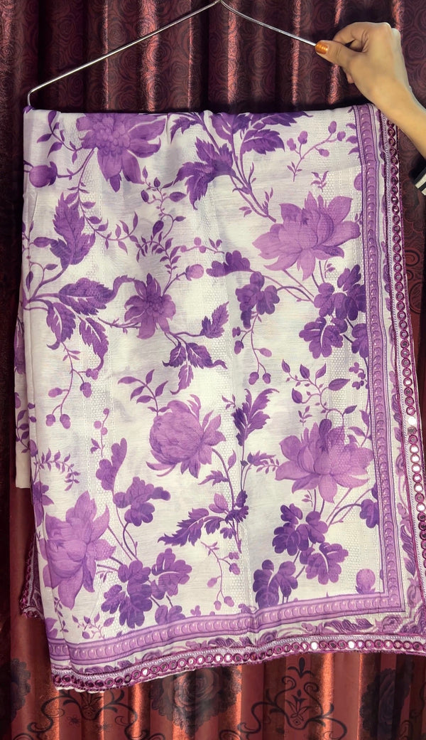 Aneelas Lavender Khaddar 3Pc