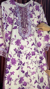 Aneelas Lavender Khaddar 3Pc