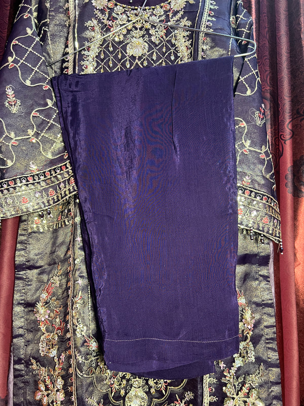 ROYAL PURPLE ORGANZA 3PC