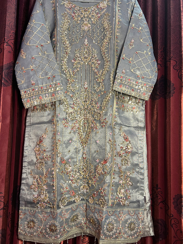 SILVER SKY ORGANZA - 3PC