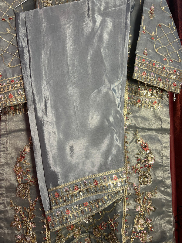 SILVER SKY ORGANZA - 3PC