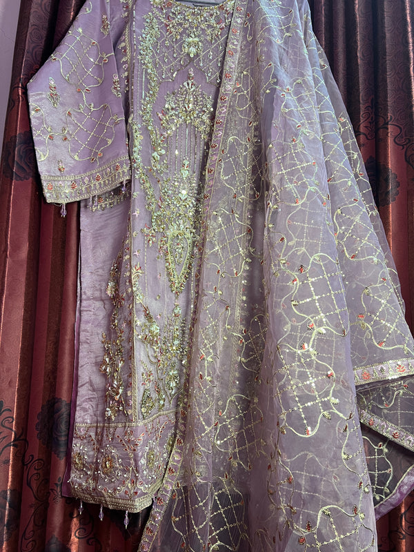 SOFT VIOLET ORGANZA 3PC