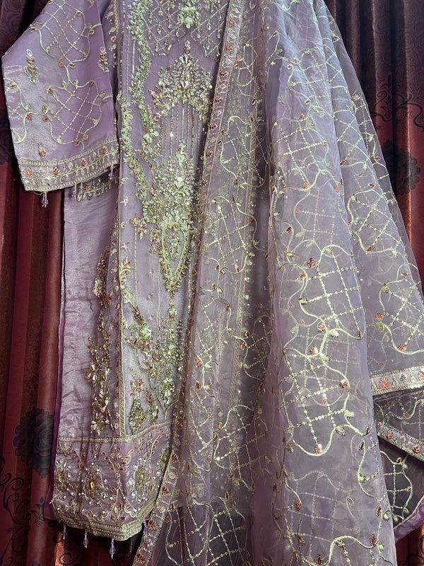 SOFT VIOLET ORGANZA 3PC