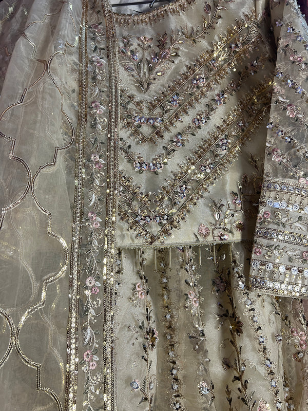 IVORY GOLD EMBROIDERED LEHENGA