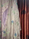 DUSTY PINK CHIKANKARI KHADDAR