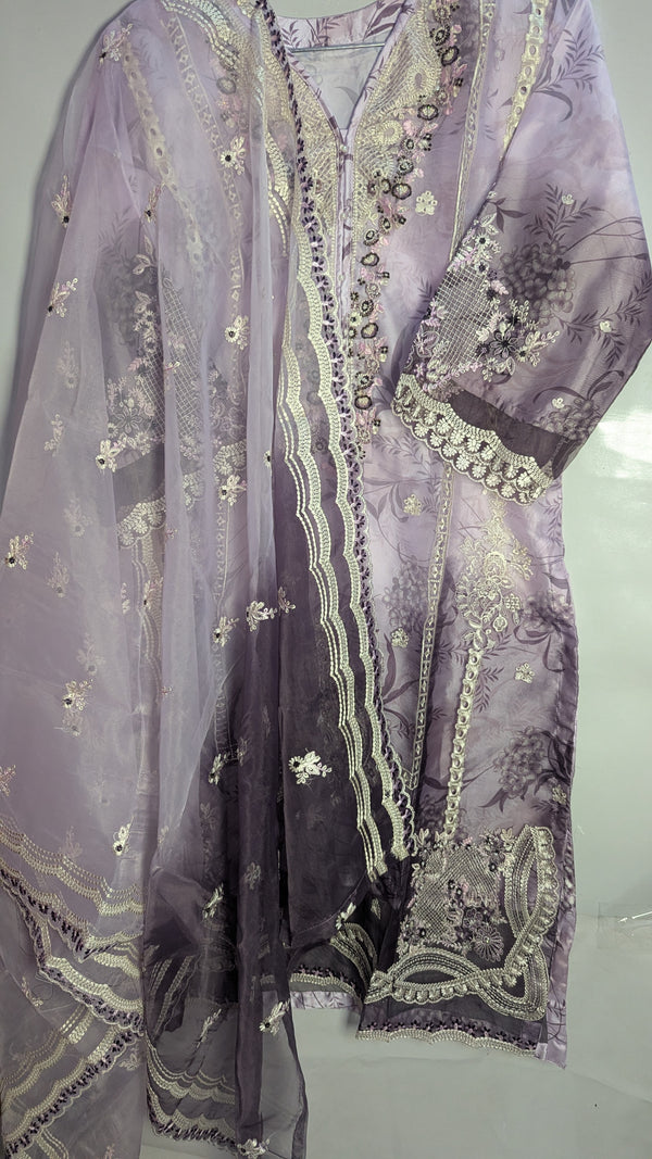 LILAC OMBRE ORGANZA 3PC