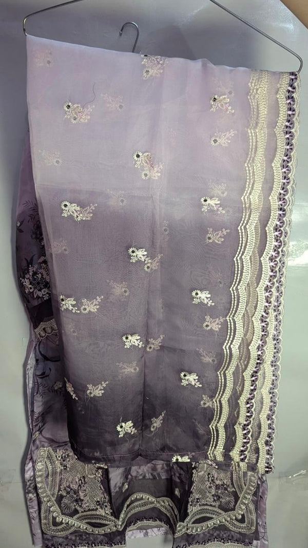 LILAC OMBRE ORGANZA 3PC