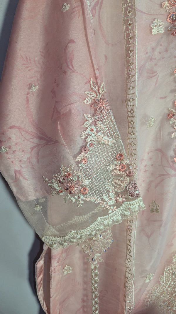 ROSE OMBRE ORGANZA - 3PC