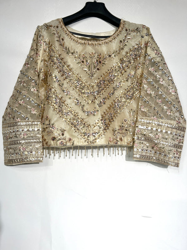 IVORY GOLD EMBROIDERED LEHENGA