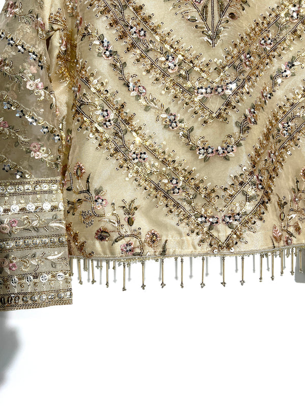IVORY GOLD EMBROIDERED LEHENGA