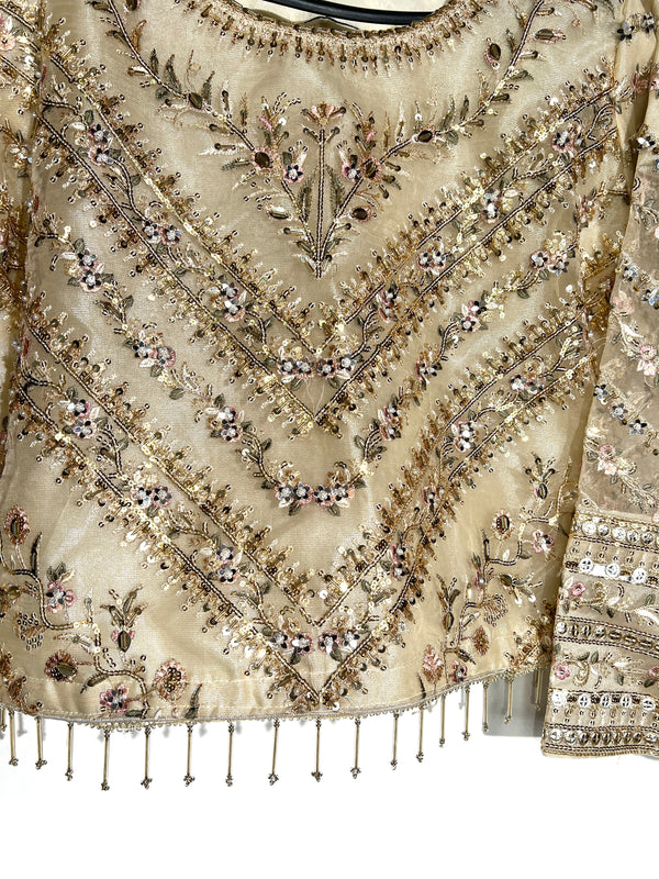 IVORY GOLD EMBROIDERED LEHENGA
