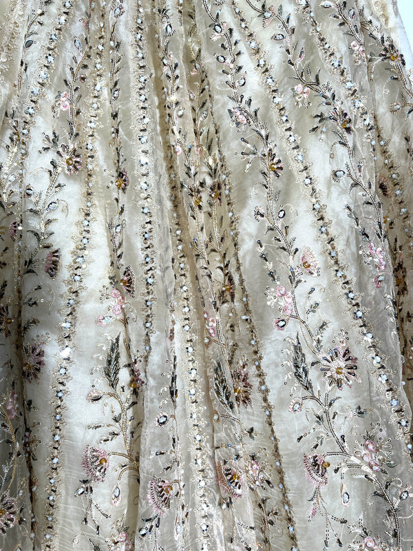 IVORY GOLD EMBROIDERED LEHENGA