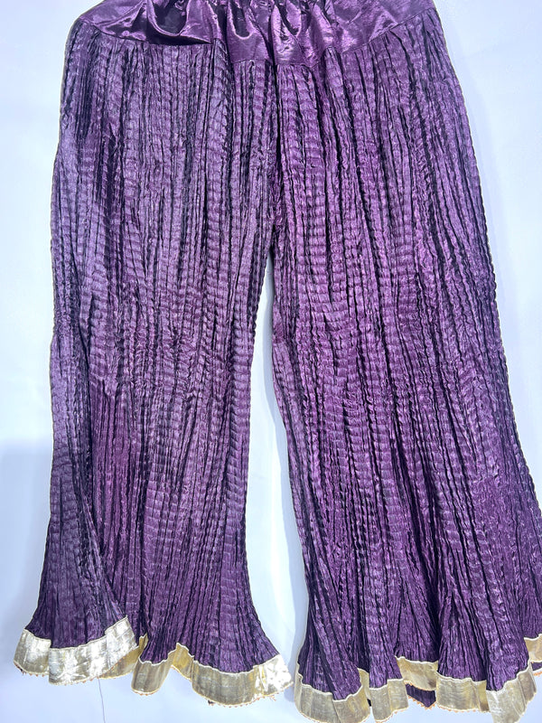 PURPLE SHIMMER ORGANZA SHARARA