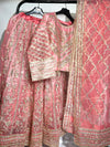 ROSE GOLD EMBROIDERED LEHENGA