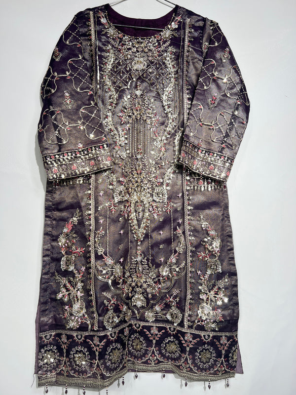 ROYAL PURPLE ORGANZA 3PC