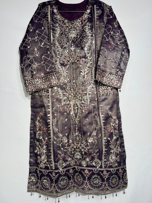 ROYAL PURPLE ORGANZA 3PC