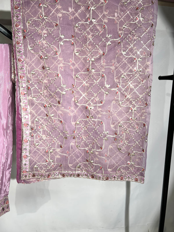 SOFT VIOLET ORGANZA 3PC