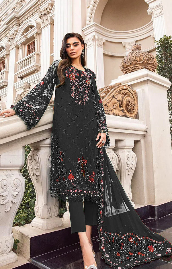 MARIA.B 33 CHIFFON 2PC – BLACK