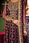 Asim Jofa Purple Net Formal Collection Maxi Replica
