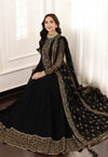 Asim Jofa Black Chiffon Collection Replica