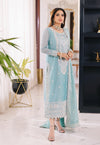 Asim Jofa | Blue - Chiffon Collection Replica