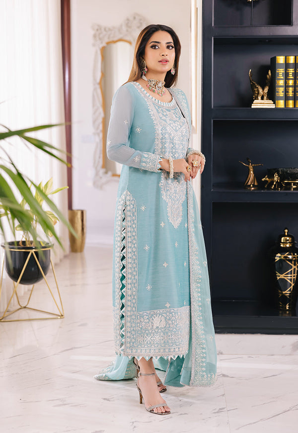 Asim Jofa | Blue - Chiffon Collection Replica