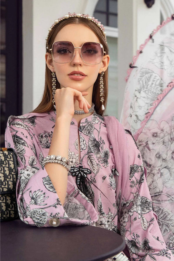 Maria B | Pink - MPrint Lawn Collection Replica