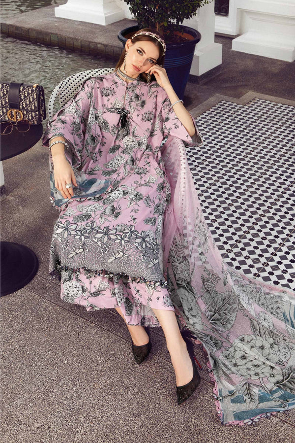 Maria B | Pink - MPrint Lawn Collection Replica