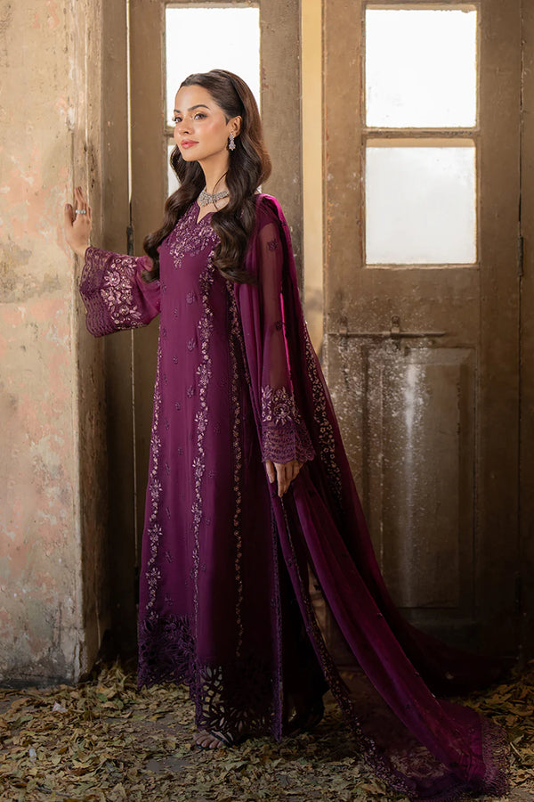 Azure | Burgundy - Bamber Pure Chiffon Collection Replica
