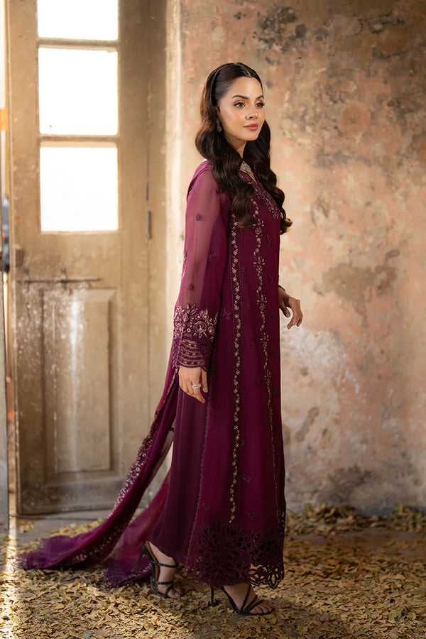 Azure | Burgundy - Bamber Pure Chiffon Collection Replica