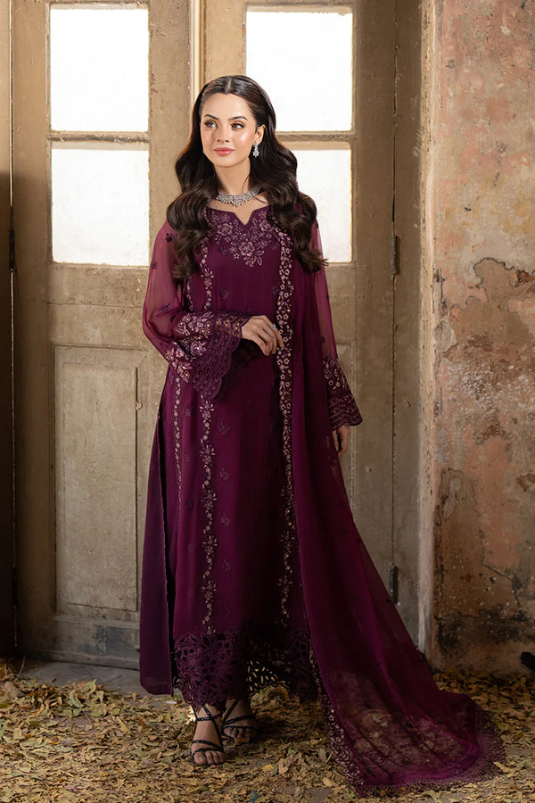 Azure | Burgundy - Bamber Pure Chiffon Collection Replica