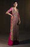 Sana Safinaz Signature Tassel Silk โ Shocking Pink Ensemble