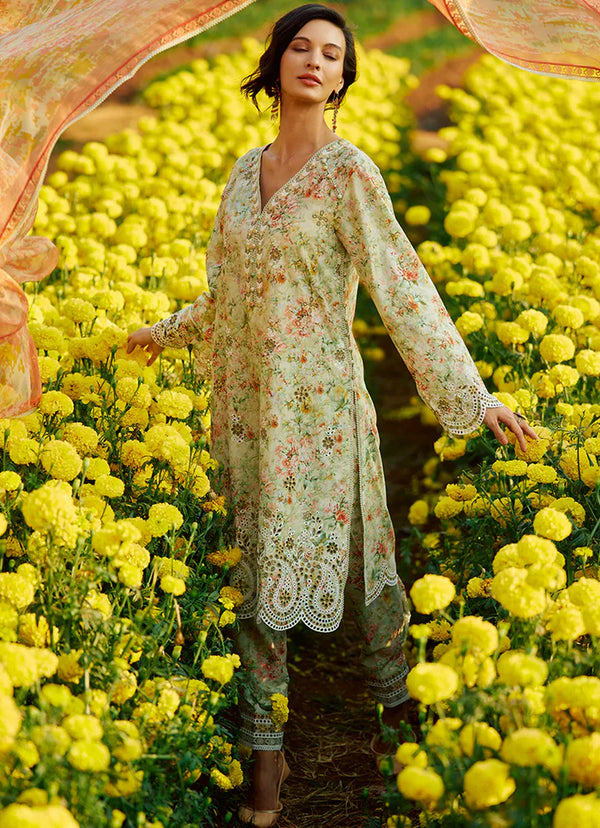 Image Printkari | Pistachio - Luxury Lawn Collection Replica
