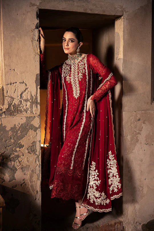 Azure| Red - Royal Crimson Chiffon Collection Replica