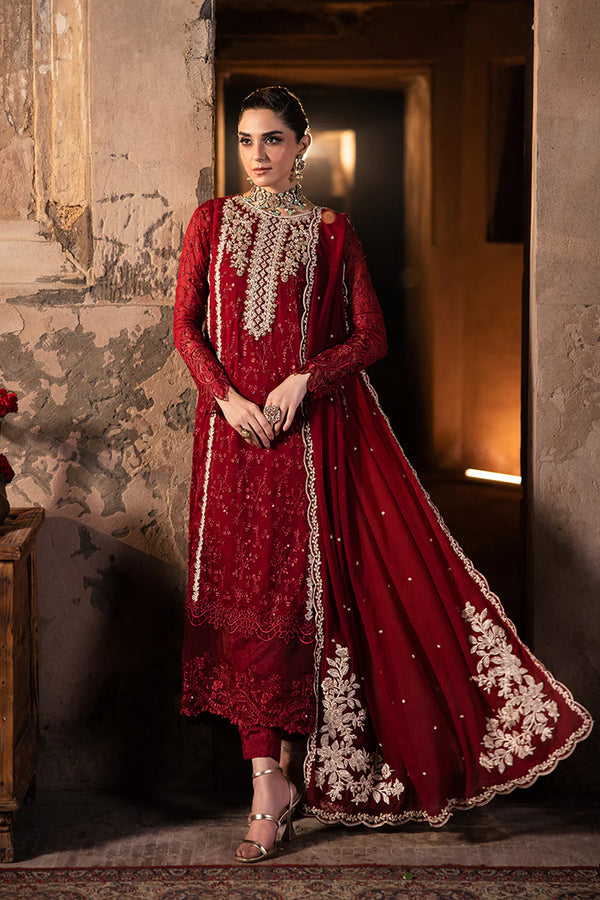 Azure| Red - Royal Crimson Chiffon Collection Replica