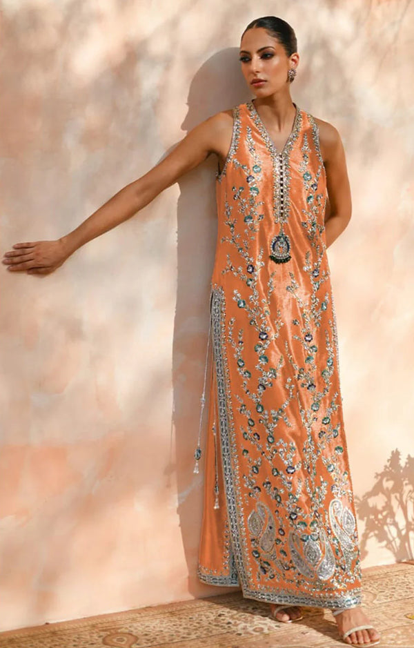 Saniya Maskatiya Shabnam 04 Rust 3Pc