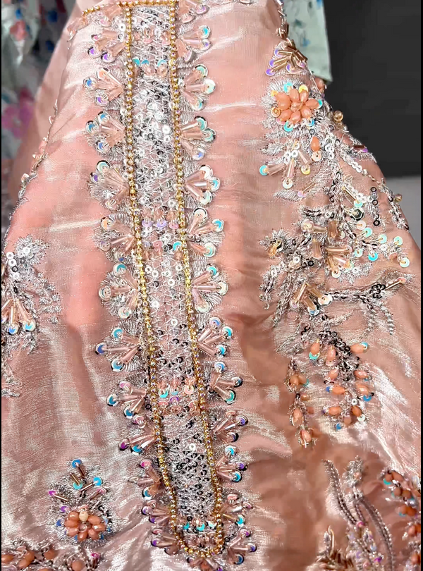 SRA 3PC SHISHA SILK FEROZEA 06 (Peach)